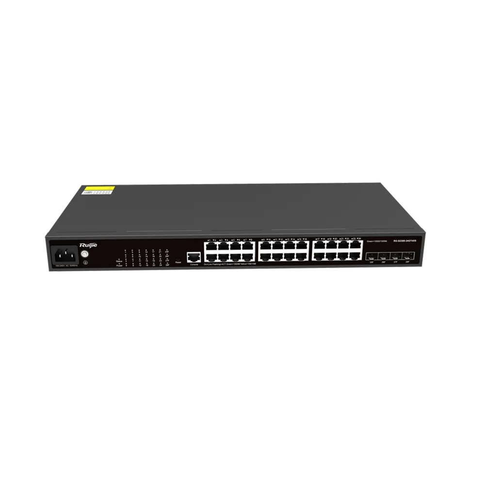 RG-S2300-24GT4XS · Ruijie S2300-24GT4XS Switch 10G 24GE+4SFP+ WIS Cloud